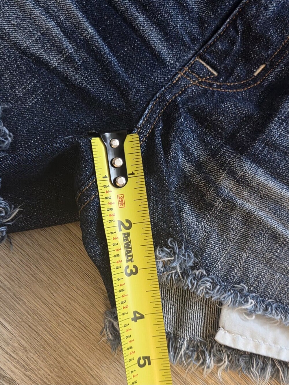 American Eagle Outfitters Dark Blue Jean Shorts - Picture 6 of 6